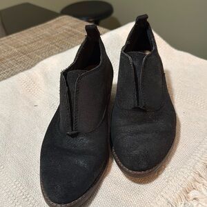 Boots black leather lucky brand